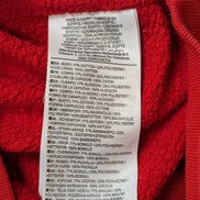 Sweat à Capuche NIKE Homme XL Rouge Logo Brodé DROITE Rare Hoodie Vintage