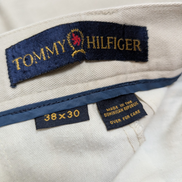 Pantalon Chino Vintage TOMMY HILFIGER Crème 🏷️ Taille W38 (Taille 44cm)