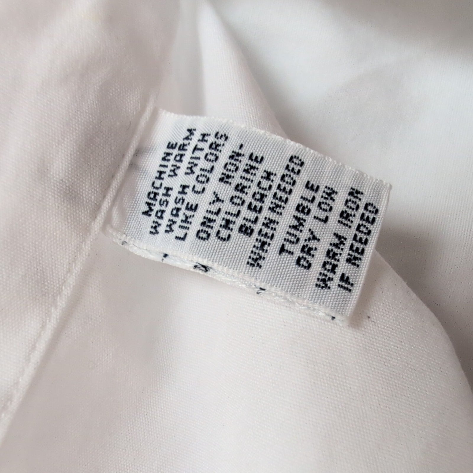 Chemise Ralph Lauren Classic Fit XL Blanc Uni Logo Bleu Marine manches longues