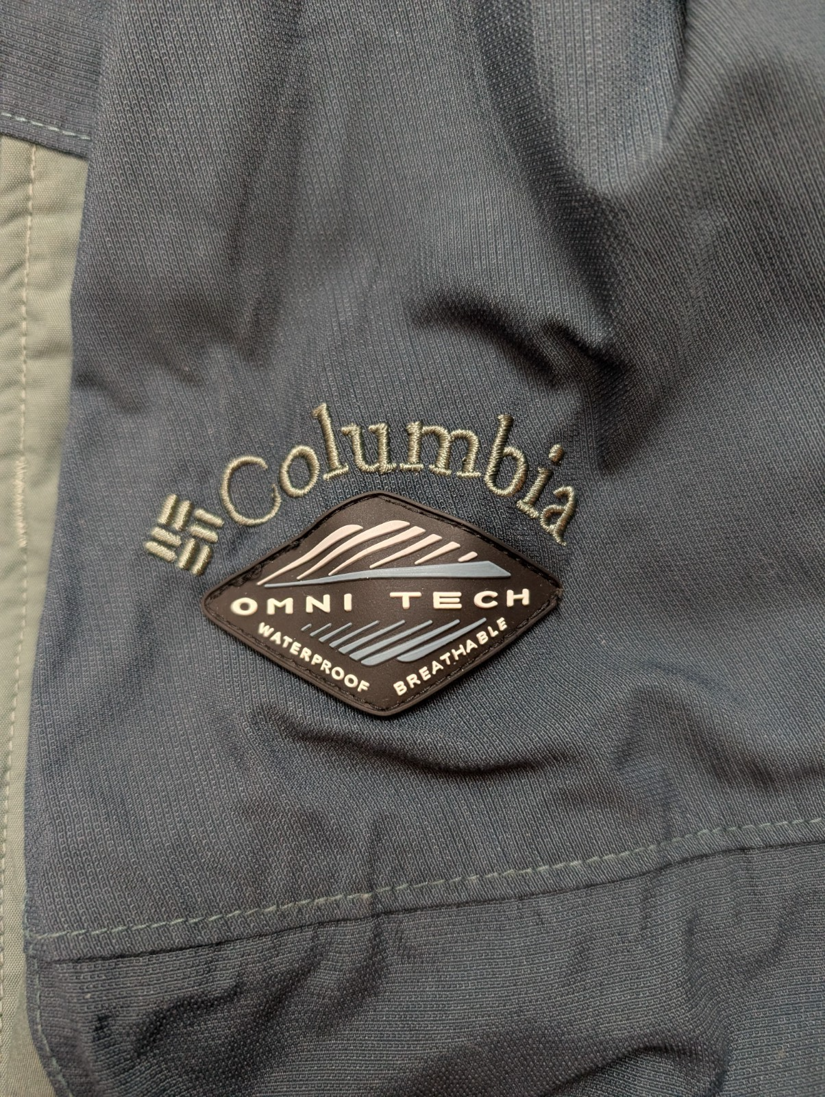 Blouson Columbia Homme L Imperméable Kaki Veste Technique HailStorm Omni-Tech