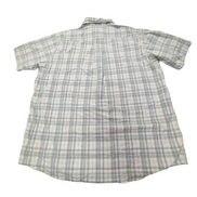 Chemise L.L. Bean à carreaux crème et kaki manches courtes taille XXL Homme