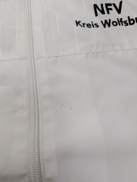 Veste Adidas Trainer Blanche Taille XL (Coupe large - Mesures réelles)