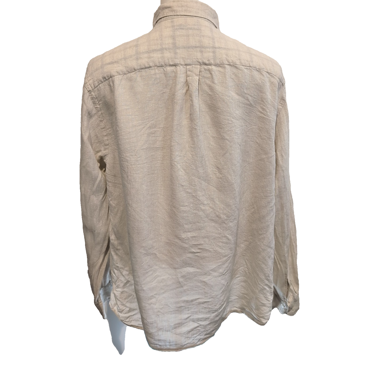 Chemise Tasso Elba XL Beige 100% Lin Manches Longues Poche