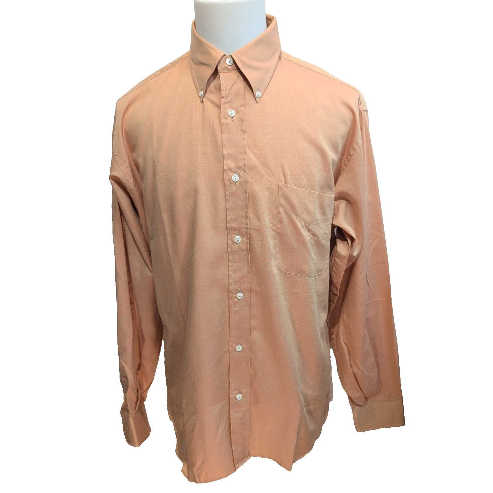 Chemise FLAG Made in Italy M/L Orange 100% Coton Neuve Sans Étiquette