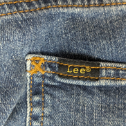 Jean Lee Vintage Homme W34 L34 Bleu Denim Stretch Excellent État