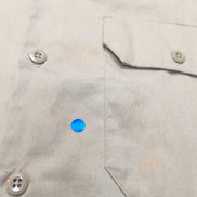 Chemise Dickies L Beige Workwear Made in Honduras Poche Stylo Manches Courtes