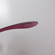 Lunettes de soleil Y2K Rectangulaires Métal Chromé Gris et Bordeaux