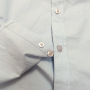 Chemise Todd Shelton M Neuve Étiquette Slim Fit 100% Coton Bleu Unie
