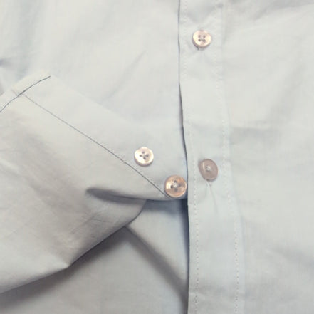 Chemise Todd Shelton M Neuve Étiquette Slim Fit 100% Coton Bleu Unie