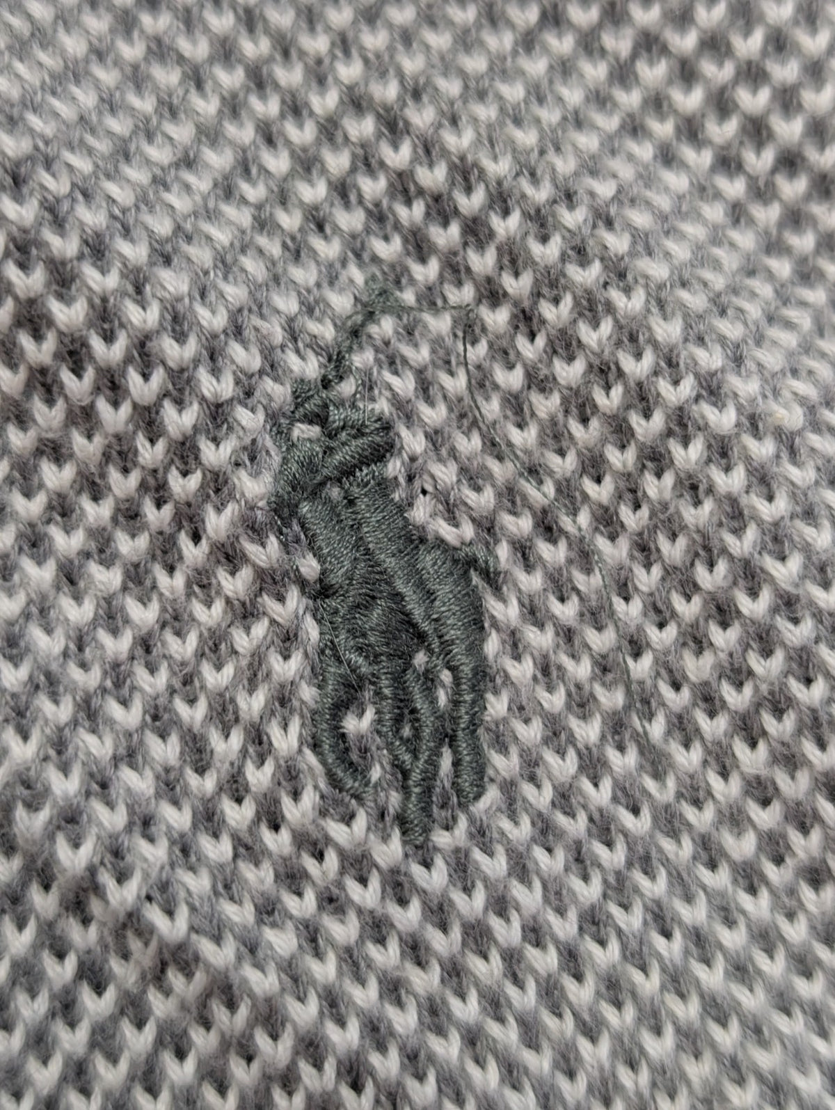 Gilet Polo Ralph Lauren sans manches gris zippé coton Pima taille M