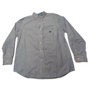 Chemise CHAPS bleue à rayures taille L #62e