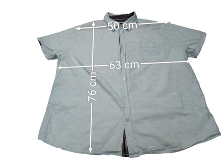Chemise manches courtes Lee bleu ciel uni Homme taille XXL