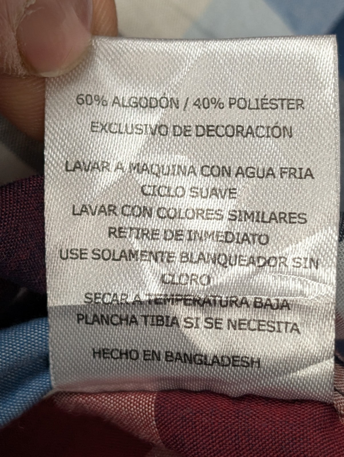Chemise Levi's à Carreaux Bordeaux Bleu Marine et Blanc - Taille M