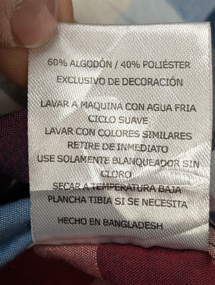 Chemise Levi's à Carreaux Bordeaux Bleu Marine et Blanc - Taille M