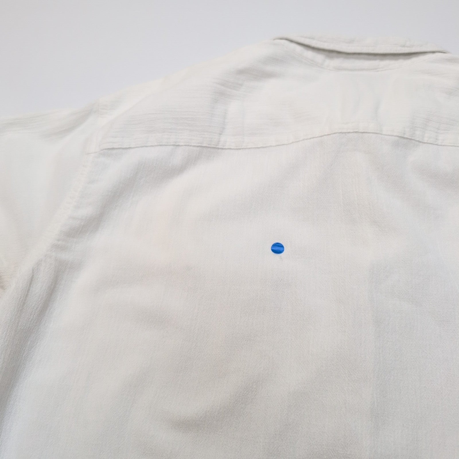 Chemise Patagonia M Blanc Coton Organique Texturé Manches Courtes
