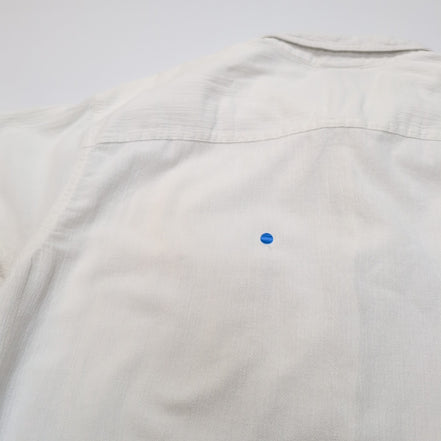Chemise Patagonia M Blanc Coton Organique Texturé Manches Courtes
