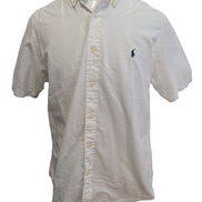 Chemise Polo Ralph Lauren Shirt L Seersucker Manches Courtes Classic Fit BD