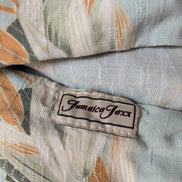 Chemise Hawaïenne Jamaica Jaxx XL 100% Soie Vert Eau Feuillage manches courtes