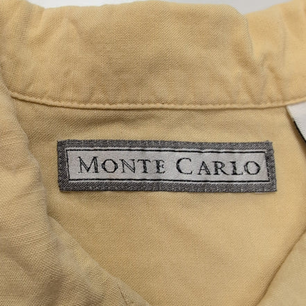 Chemise Hawaïenne Monte Carlo M Lin Rayonne Style Cuba Panama Beige