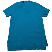 Polo manches courtes Polo Ralph Lauren M bleu turquoise logo marine Custom Fit