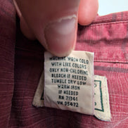 Chemise L.L. Bean rouge à carreaux noirs manches courtes taille XXL #138e