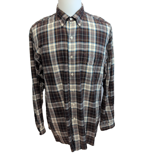Chemise Ralph Lauren MCMEEL XL Flanelle Vintage Manches Longues