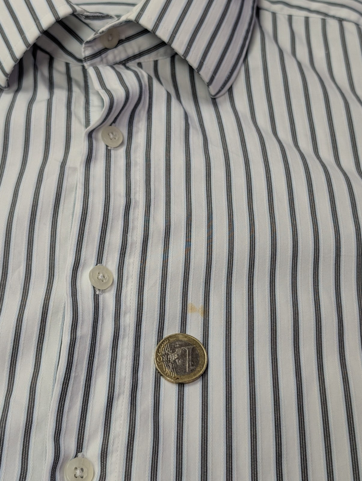 Chemise Fila blanche à rayures taille L #143msch