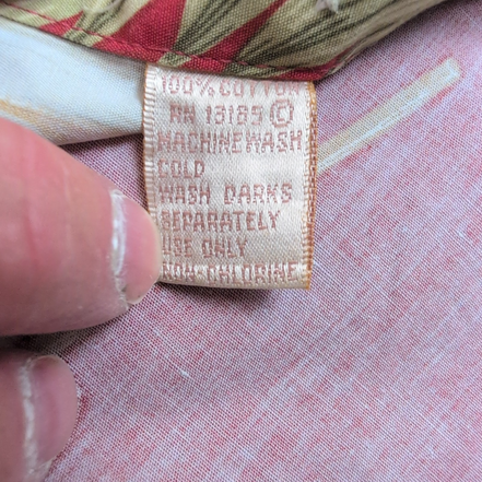 Chemise Hawaïenne Campia Moda L Ananas Cocktails Rouge 100% Coton Corée