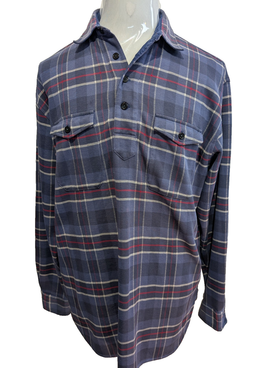 Polo Polo Ralph Lauren Épais M Carreaux Bleu Rouge Coudières