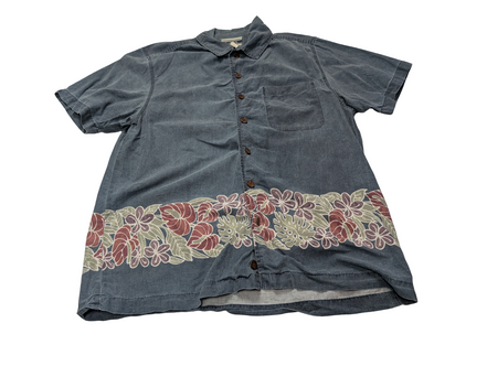 Chemise hawaïenne Ocean Pacific boutons bois manches courtes taille M #702 hawai