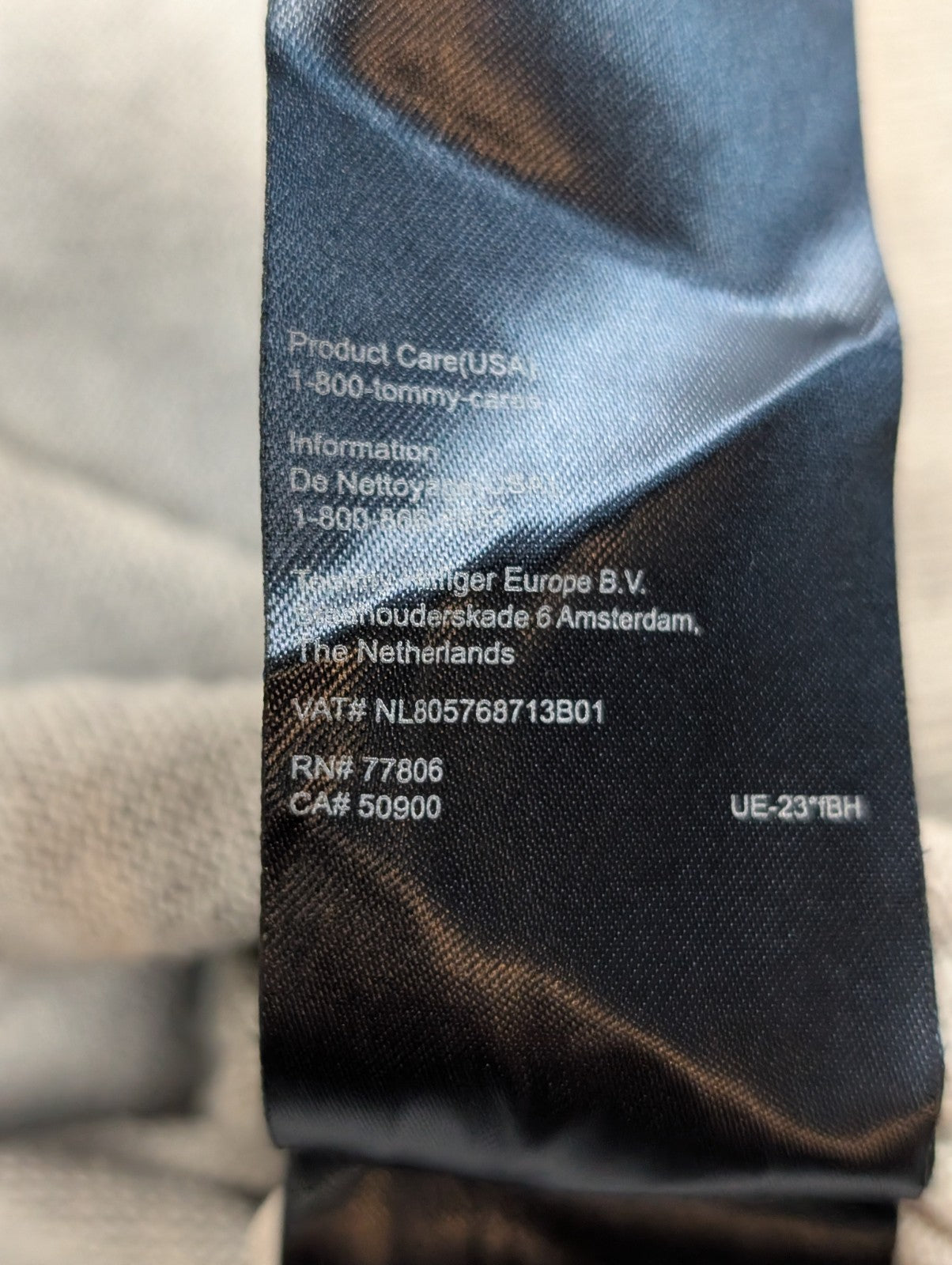 Gilet Tommy Hilfiger Gris Clair Zippé - Mélange Soie & Coton - Taille L