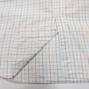Chemise YVES SAINT LAURENT 100% Coton M Carreaux Logo Brodé Manches courtes