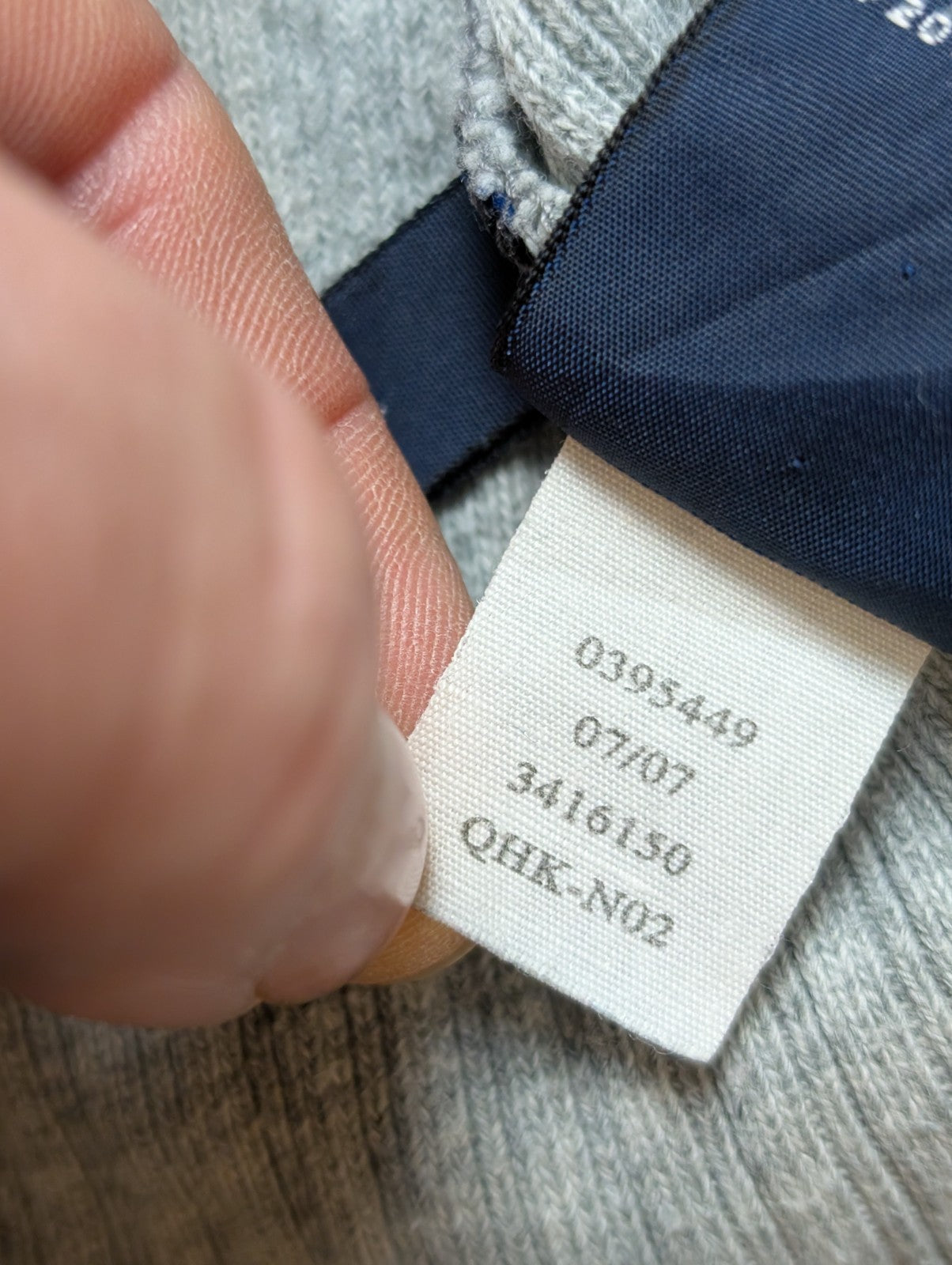 Sweat Tommy Hilfiger Gris Clair Texture Gaufrée Logo Manche - Taille L / XL