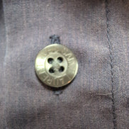 Chemise YVES SAINT LAURENT XL Bleu Marine Unie Logo Brodé Manches Courtes