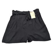 Short Femme S Fresh Made Noir 100% Viscose Fluide Neuf avec Étiquette