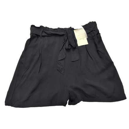 Short Femme S Fresh Made Noir 100% Viscose Fluide Neuf avec Étiquette