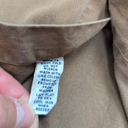 Chemise Ralph Lauren vintage L marron 2 poches empiècements daim rare