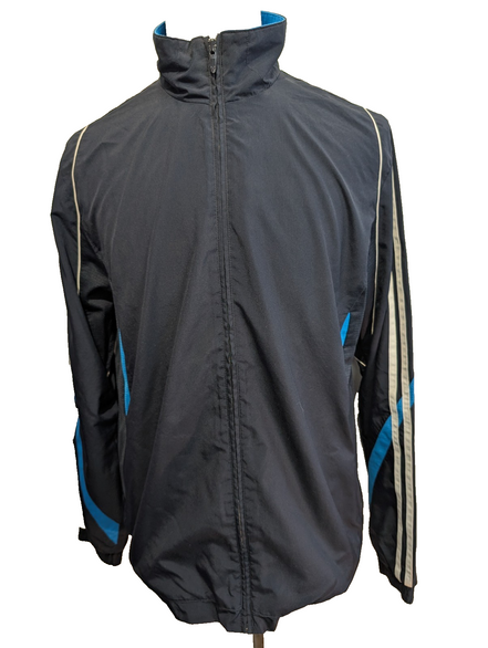 Veste Adidas Bleu Marine Taille M (Coupe Large) Sportswear Training Zippée
