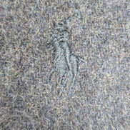 Écharpe Polo Ralph Lauren Réversible Laine d'agneau Marine Gris Made in Italy