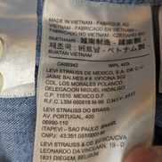 Chemise LEVI'S Bleu Effet Jean Denim Manches Longues - Taille M