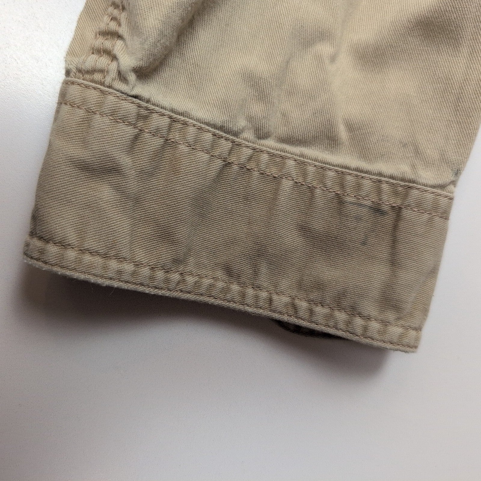 Chemise Carhartt FR 2XL Beige Workwear Coupe-Feu 3 Poches manches longues