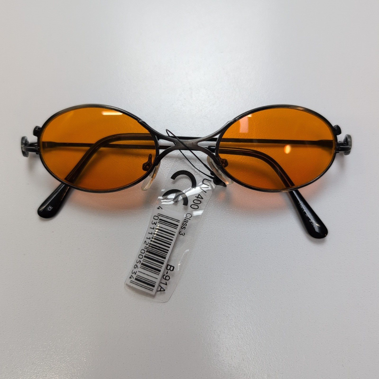 Lunettes de soleil Y2K Branches fines Acier brossé Déco Volant