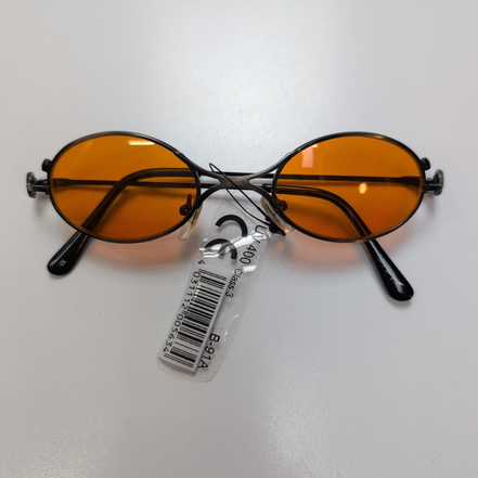 Lunettes de soleil Y2K Branches fines Acier brossé Déco Volant