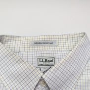 Chemise L.L. Bean blanche à carreaux taille XXL #117e