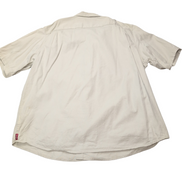 Chemise Wrangler beige crème uni manches courtes taille XXL 2 poches homme