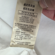 Chemise Burberry Brit M Blanche Manches Courtes Logo Brodé Vintage Coton