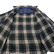Lord & Taylor Chemise Flanelle Laine Carreaux Vert Bleu Marine L Vintage homme