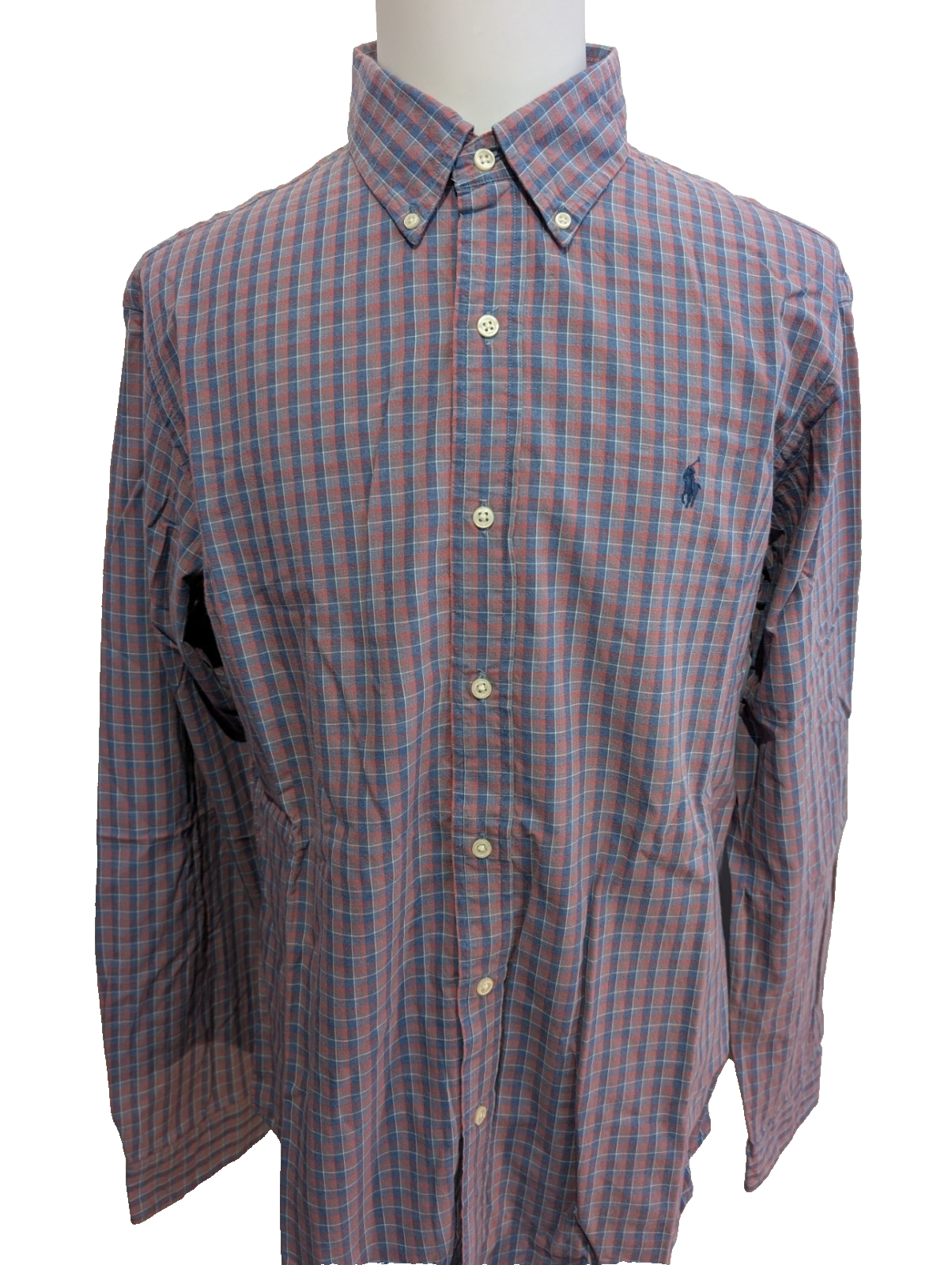 Chemise Polo Ralph Lauren Bleu blanc rouge à carreaux Taille XL - Excellent état