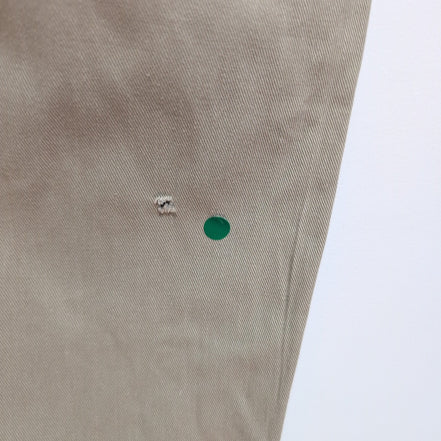 Pantalon Chino Polo Ralph Lauren W33 L34 Crème À Pinces 100% Coton