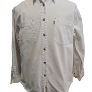 Chemise LEVI'S Jean Denim Blanc Manches Longues Red Tab - Taille L